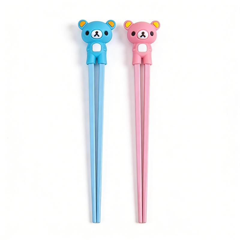 1pc Cute Bear Training Chopsticks for Kids Aids Sushi Sticks Children Chopsticks for Children Learner Helper Kids Favors KZ007