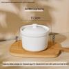 HANDUNYOU Ceramic Double Boiler Stew Pot with Lid