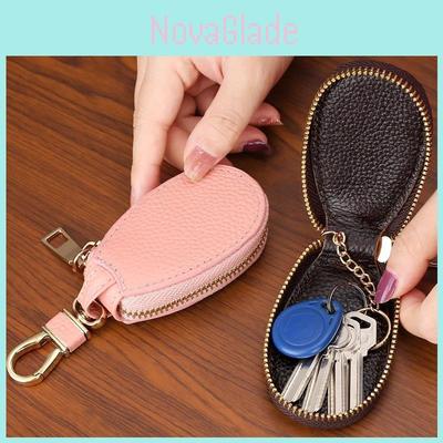 Key Case For Men And Women Pu Leather With Expandable Storage For Daily Use