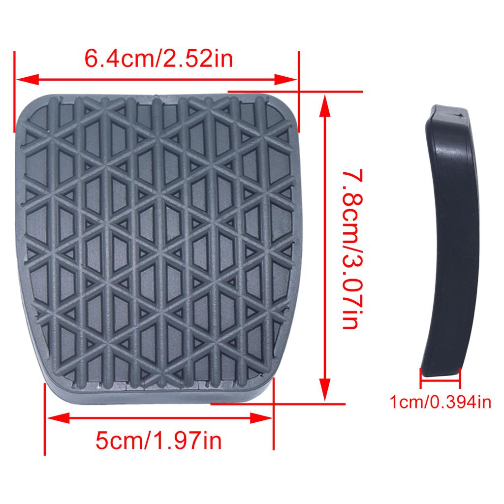 2 ks gumová podložka na brzdový a spojkový pedál 2012910282 pro Benz W168 W169 W176 W245 W246 W202 W203 W163 W204 W205 S202 W210 S203 C117 W124 C208 A208 VW CRAFTER