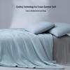 A-Class Double-Sided Cool-Fabric Antibacterial Summer Quilt, Ice Silk, Machine Washable, Lightweight and Thin for Air Conditioning