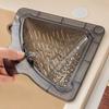 Triangular Magnetic Drain Basket Sink Corner Strainer Triangular Kitchen Sink Drain Basket Waste Catcher for Debris Food Scraps Leftovers