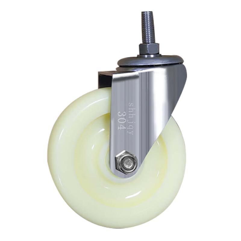 304 Stainless Steel White Nylon Caster Wheel