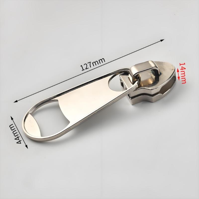 Creative Large Magnetic Zipper Bottle Opener, Beer Bottle Opener, With Refrigerator Magnet, Zipper-Shaped Beer Bottle Opener