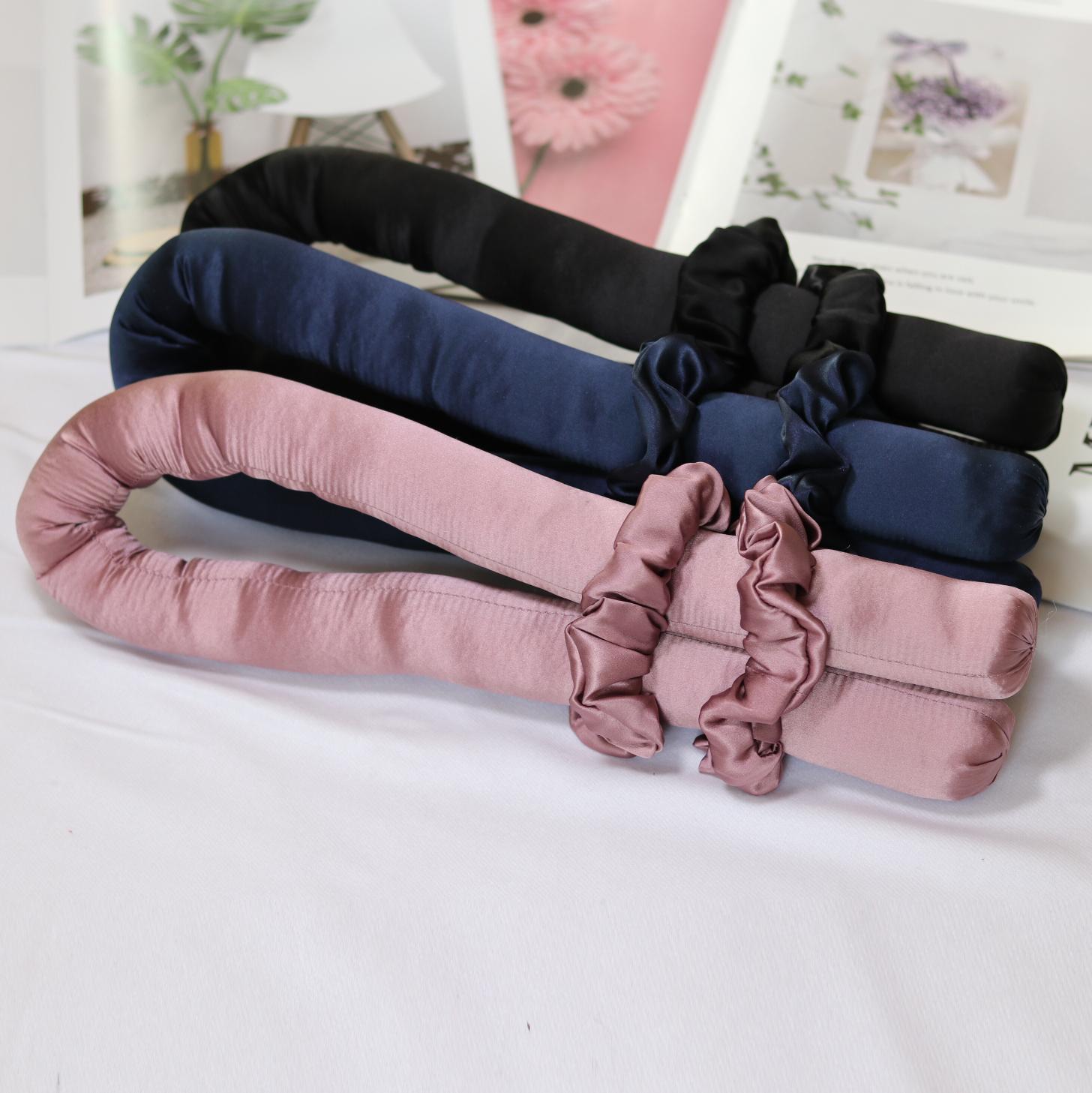 

Pure Silk Heatless Curls Hair Curlers Hair Rollers with Hair Clip and Curling Ribbon No Damage to Hair Lazy Curler Set Headband