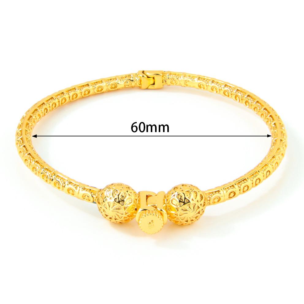 Ethiopia Classic Turquoise Bracelet 21k Gold Plated Dubai Charm Opening Bangles Oman Women Bridal Wedding Party Jewelry