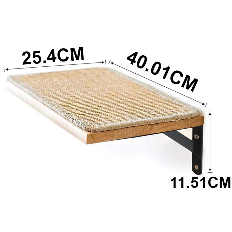 Solid Wood Cat Climbing Frame Catnap Bounce Wall Climbing Scraper Bed for Scratching Post Lair Cat Toys Cats Accessories Pets