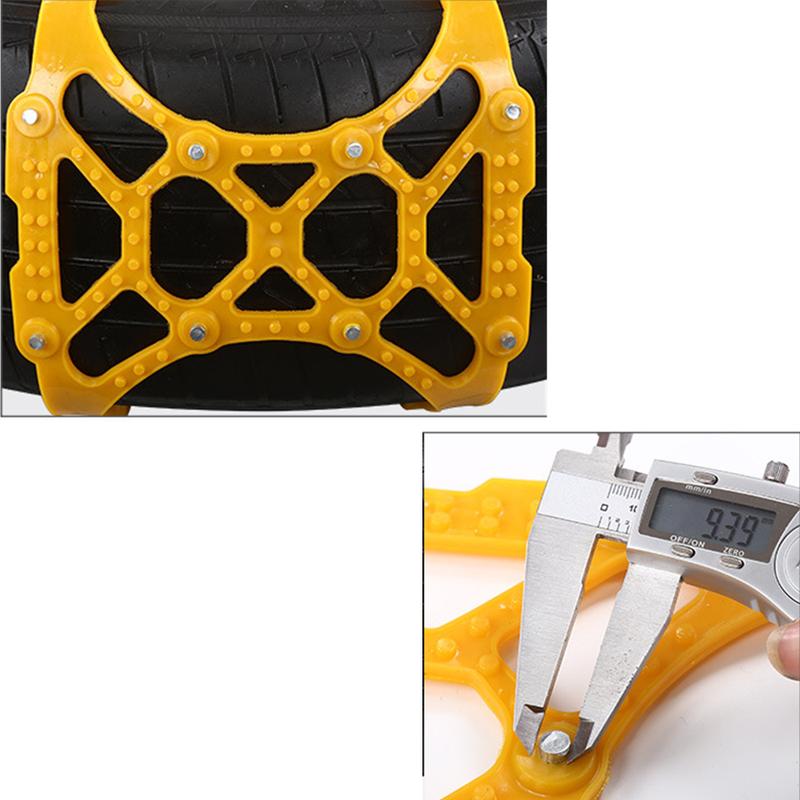 1PC Thickened Beef Tendon Car Tire Anti-Skid Chains Wheel Chain for Car Truck SUV - Emergency Winter Driving Anti-Skid Accessory