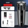 Chigo Men's Rechargeable Electric Shaver: Silent, Long-Lasting, Three-Head Design