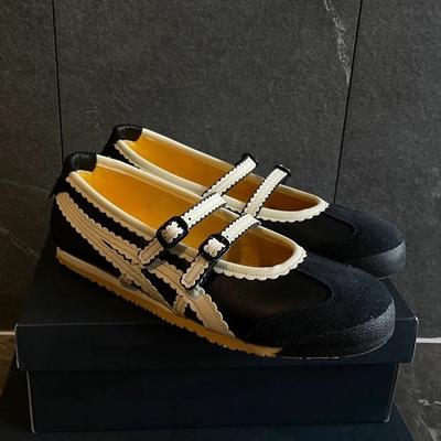 Versione in pelle di pecora~ testa rotonda retrò bocca bassa velcro sportive piatte balletto scarpe singole da donna scarpe Mary Jane scarpe da allenamento tedesche