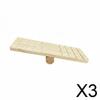 Hamster Balance Board Toy Climbing Ladder Made of Wood with Sturdy Center Bar for Gentle