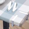 8 Pezzi Clip per Tovaglia in Acciaio Inossidabile Matrimonio Picnic Porta Clip per Copritavolo Rotondo Clip Stabili per Casa Clip Fissa