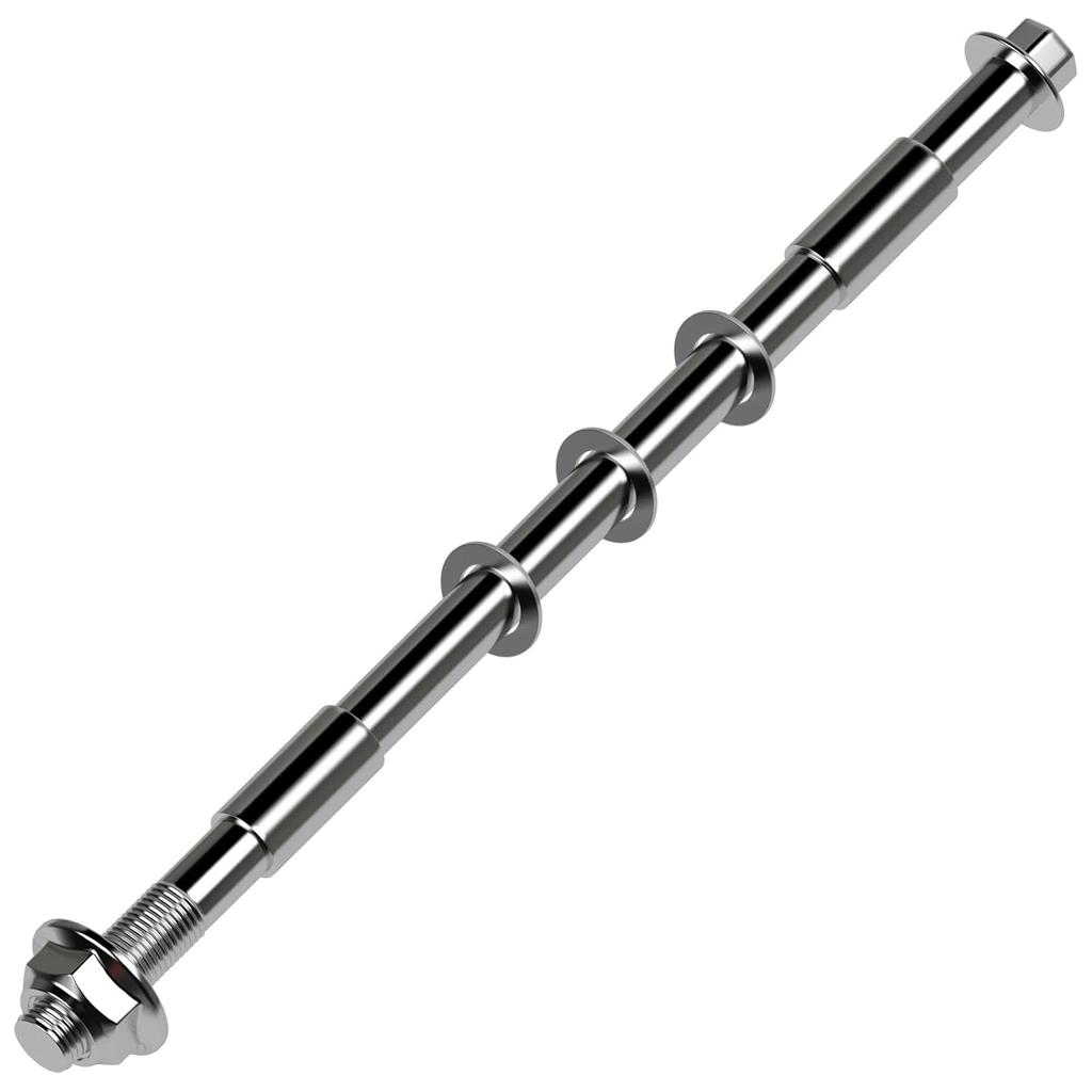 12Mm 270Mm Mini Bike Rear Axle Nut Bolt With 6201RS Wheel Bearings Replacement For Coleman CT100U Minibike 97Cc 100Cc 2.5 3.0HP Powersports