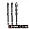 6/8/10/12mm Carbide Head Drill Bit Eccentric For Granite Tile Wood Metal Glass Power Tool Accessories