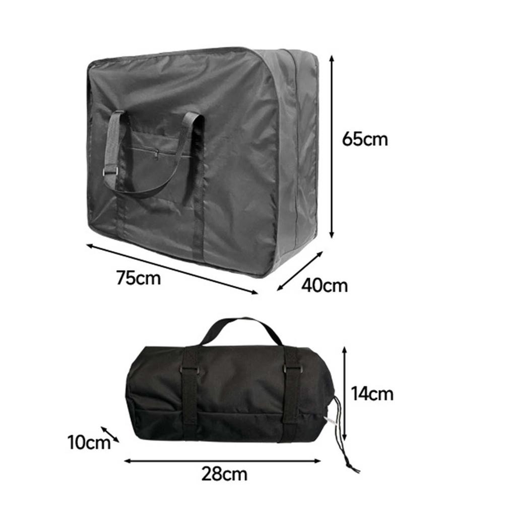 Foldable Bicycle Carrying Bag, Transport Case, Accessories, Collapsible