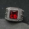 Stainless Steel Ring Vintage Gold Color Rhinestone Male Hiphop Rock Man Women Retro Free Mason Freemasonry Masonic Jewelry