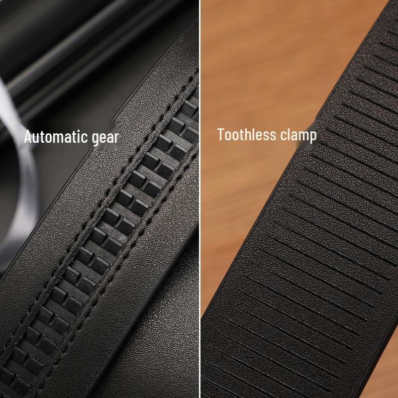 Men's Premium Crocodile Pattern Leather Automatic Belt