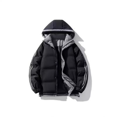 Autumn and Winter Men's Cotton Clothing New Large Size Cotton Clothing Warm Men's Thick Cotton Jacket Hooded Jacket for Men