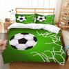 Hot Sell 3D Footballl Printing Duvet Cover Set Sports Bedding Cover Set Man King Size Bed Suit Luxury Quilt Cover Set Breathable Bed Sets