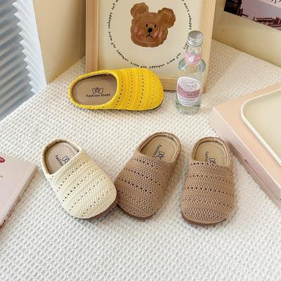 Scarpe Casual da Bambina, Stile Outerwear, Mezze Suole, Fondo Morbido, Perforate, Traspiranti
