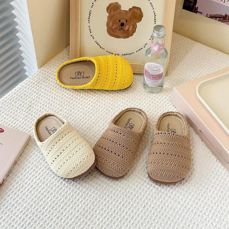 Girls' Casual Shoes, Outerwear Style Half-soled Soft-bottomed Perforated Breathable Shoes