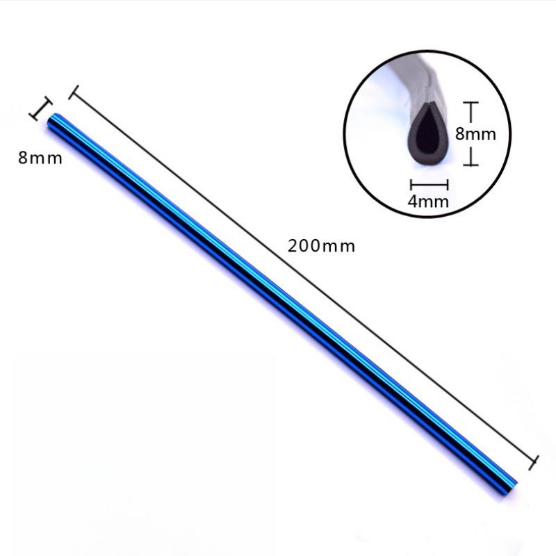 Car air vents decorative strip centre grille clip strip U-shaped electroplating bright strip air conditioning chrome colorful in