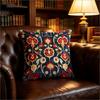 Federa Cuscino Stampa Floreale Persiana e Damascata Vintage, Federa Cuscino con Motivo Barocco Intricato Antico per Divano Camera da Letto Decorazione Casa