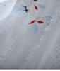 Lace Embroidered V-Neck Slimming Shirt for Women - Summer Casual, High-Waisted, Medium Sleeve