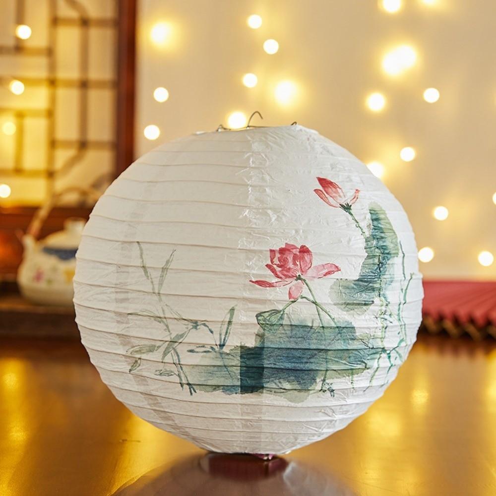 

Bamboo Paper Festival Lantern Hanging Paper Lantern Traditional Chinese Lantern Home Decoration style 17