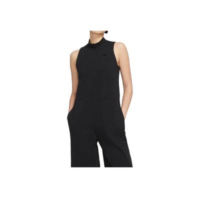 Sportswear Knitted Sleeveless Wide-Leg Jumpsuit Women Jumpsuits Black CJ3745-010