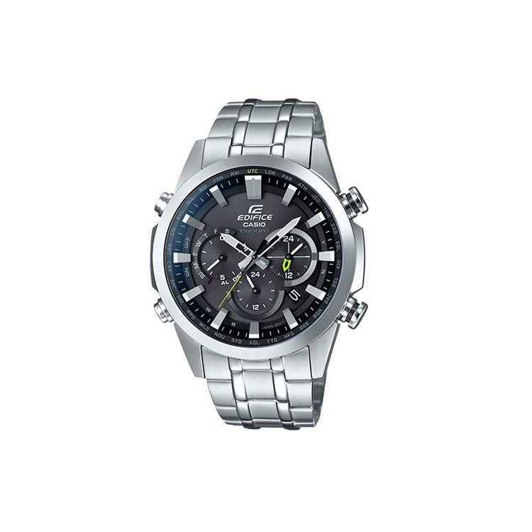 Casio Edifice 100M Waterproof Quartz Watch Stainless Steel Band Men Watches Black EQW-T630YD-1A