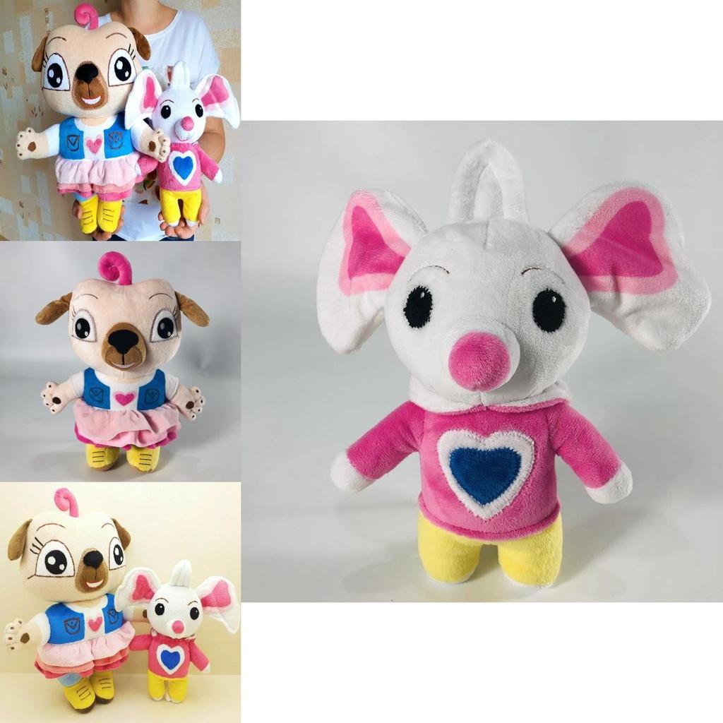 Kuscheliges Chip und Kartoffel Plüschtier Set Mops Maus Puppe