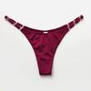 Damskie stringi list miłosny dżetów pas stringi moda Low-Rise Tanga szorty figi Sexy T-back String koronkowa bielizna