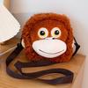 Realistic Gorilla Plush Toy Soft Stuffed Monkey with Movable Limbs & Detailed Fingers Convertible Backpack Shoulder Bag Cuddly Companion for Kids