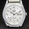 ODNOWIONY zabytkowy zegarek SEIKO 5 AUTO 6349A JAPOŃSKI męski arabski srebrny a298954-2 Seikoa298954