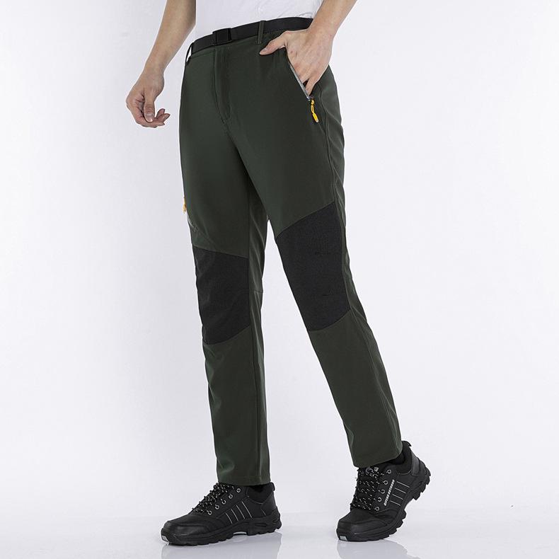 Men's Outdoor Shell Pants: Windproof & Waterproof, Single Layer, Ideal for Hiking & Mountaineering In Spring, Autumn, Winter.
