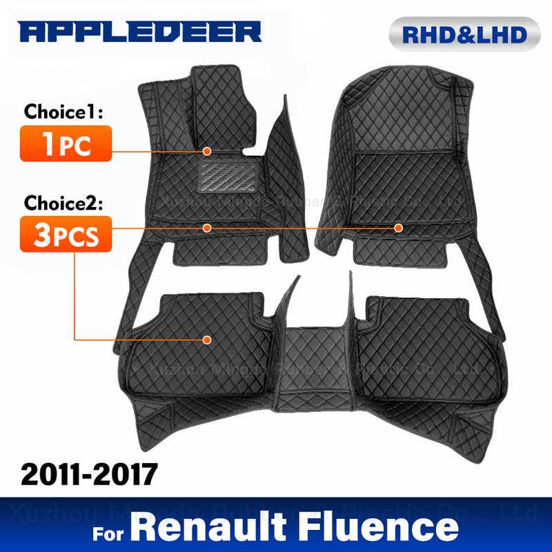 

Автомобільні килимки для Renault Fluence/SM3 SE 2011 -2013 2014 2015 2016 2017 Нестандартні авто підніжки Килимове покриття Аксесуари для салону 1PC driver-Beige