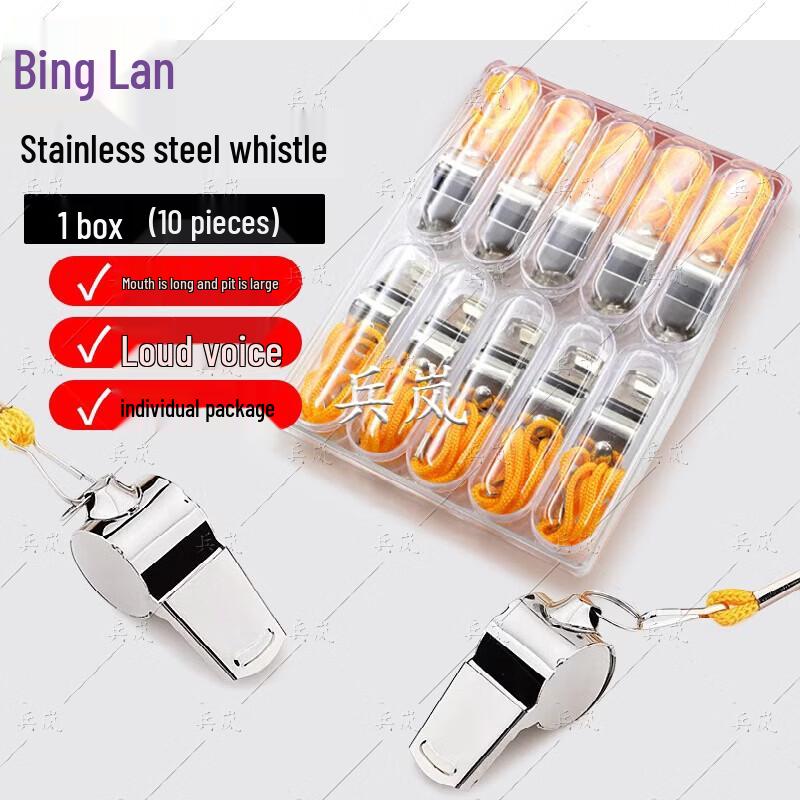 Stainless Steel Emergency & Referee Whistle Set