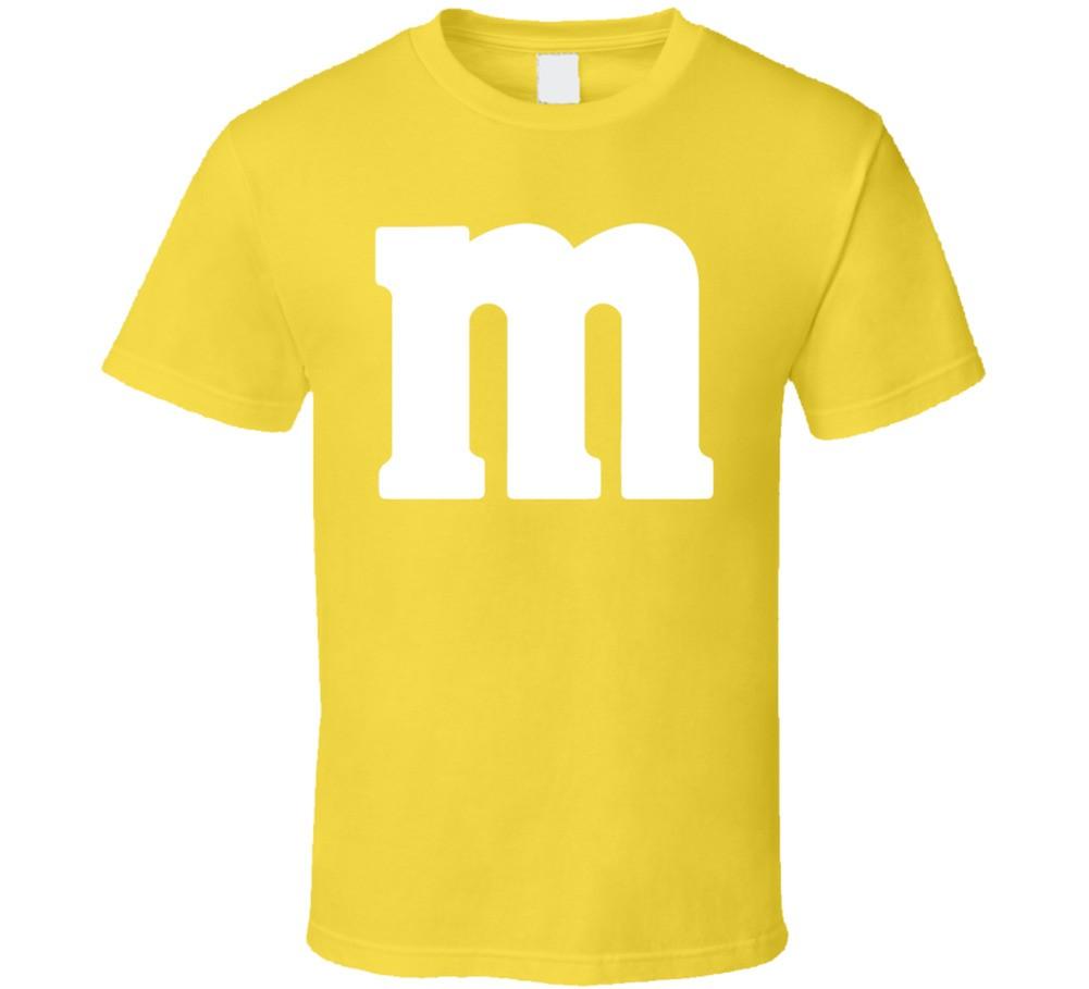 M Yellow Chocolate Candy Costume Shirt