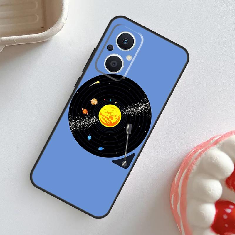 Vinyl Record Retro Case For OPPO Reno 10 Pro 11F 4Z 5Z 8T 4 5 6 7 8 Lite OPPO Find X2 X3 Neo X5 X6 Pro Cover