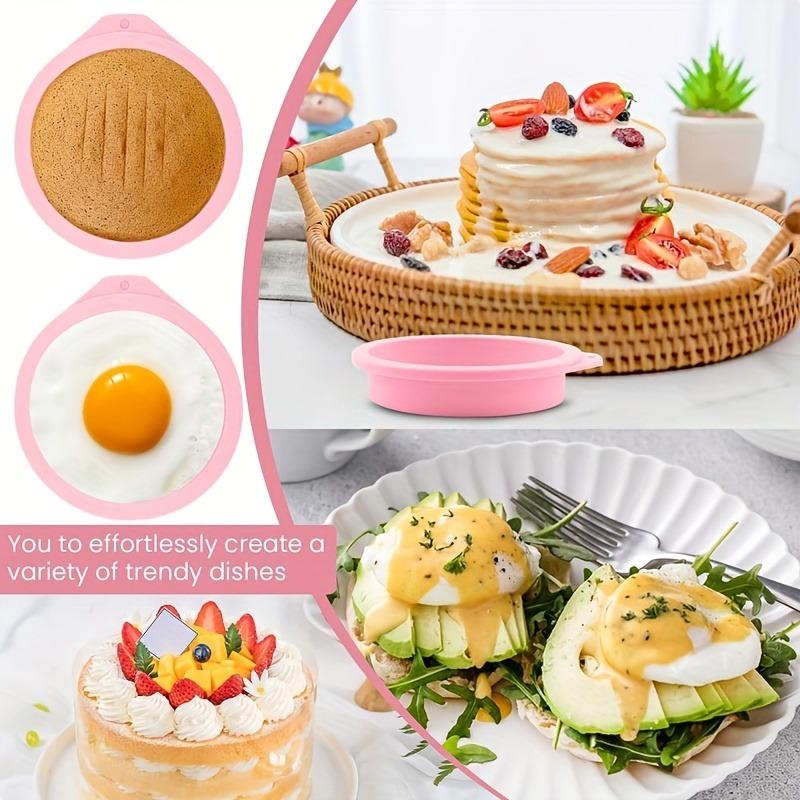 Multi-Size Silicone Cake Mold Set (4/6/8 Inch), Non-Stick Round Baking Pan for Bread Toast, Kitchen Baking Tool