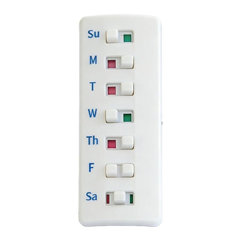 Convenient Medication Tracking Sticker For Medicine Bottle Vitamins Pills Trackers Reminder With Sliders Weekly 7 Day