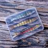 3 Sets Multi-Section Fish Artificial Hard Bait Crank Lure Loach Luya Simulation Bionic Beak Bait Hooks Stainless Steel Boxed