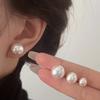 925 Sterling Sølv Vintage Perle Øredobber Minimalistiske Delikate Stiftøredobber Elegante Smykker Gave til Kvinner Klassiske Retro Perle Øredobber