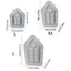 3D Casa Castiçal Silicone Molde DIYs Cimento Gesso Argila Castiçal Resina Ornamentos Moldes Decorações Para Casa