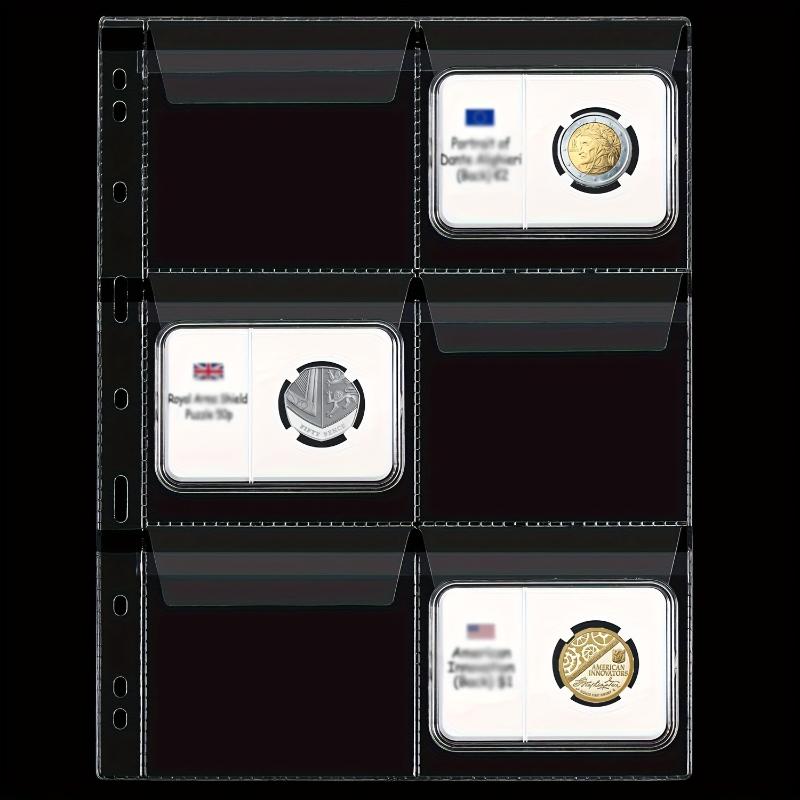 6/9 Hole Coin Collection Book Inner Page Pvc Loose-leaf Core Replacement Coin Badges Stamp Storage