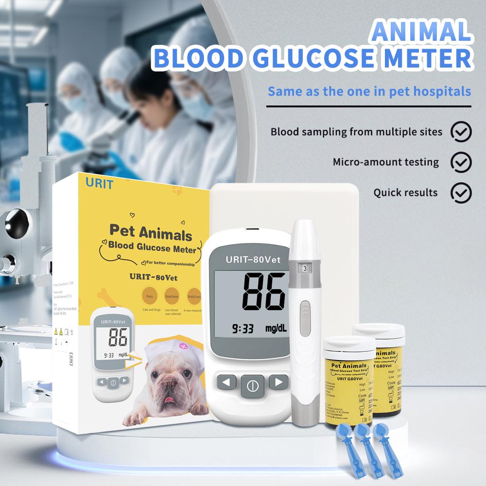 Precise Protection, Worry-free Pet Care - Pet Blood Glucose Meter with 50 Test Strips
