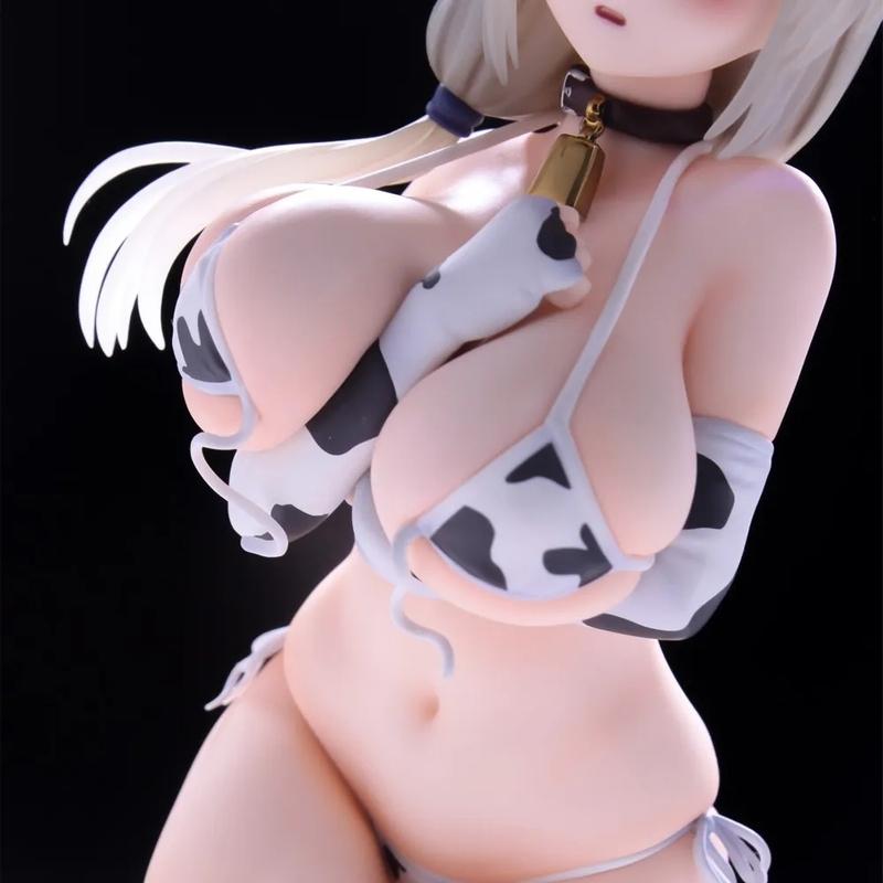 22cm Dream Tech Uzaki! Uzaki Tsuki Cow Pattern Bikini Anime Girl PVC Action Figure Toy Adlut Collectible Model Doll Gift