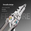 Industrial Grade Stainless Steel Multifunctional Electrician Wire Stripping Pliers