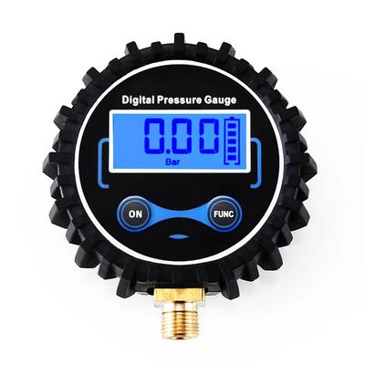 High Accuracy 0-200PSI Digital Tyre Tire Air Pressure Gauge LCD Manometer Pressure Gauge with LED Light for Car Truck Motorcycl